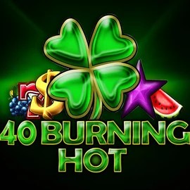 40 Burning Hot slot logo by Amusnet Interactive at Winz Casino